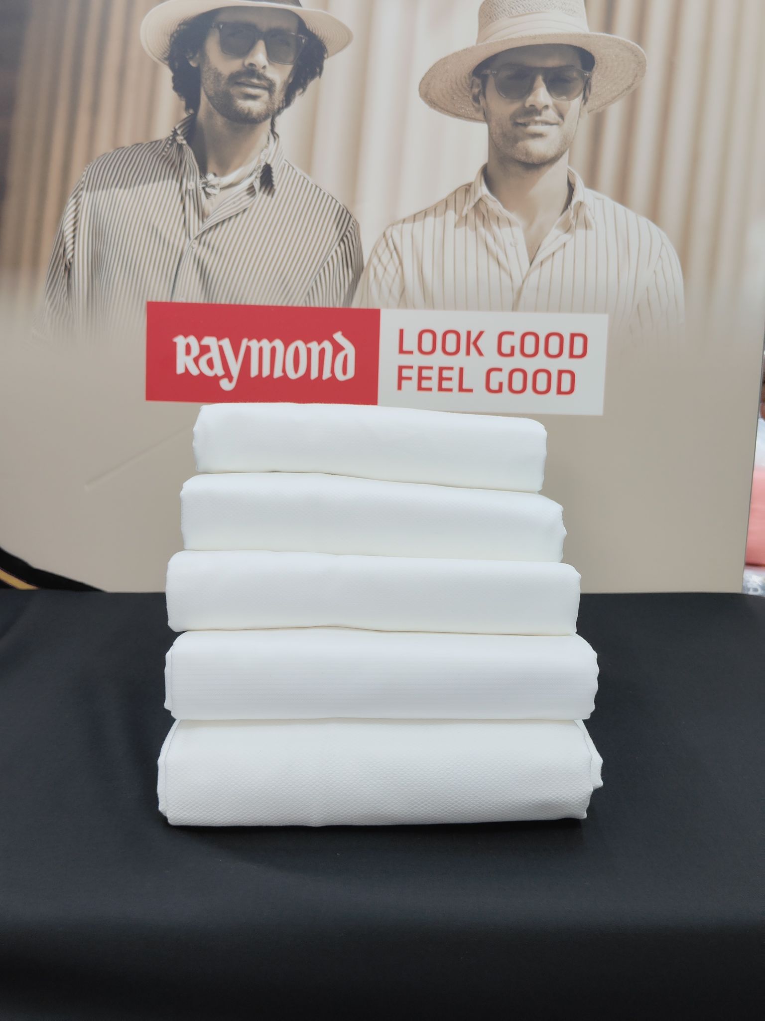 Shirt Fabric Raymond Finest Giza Cotton Dobby White
